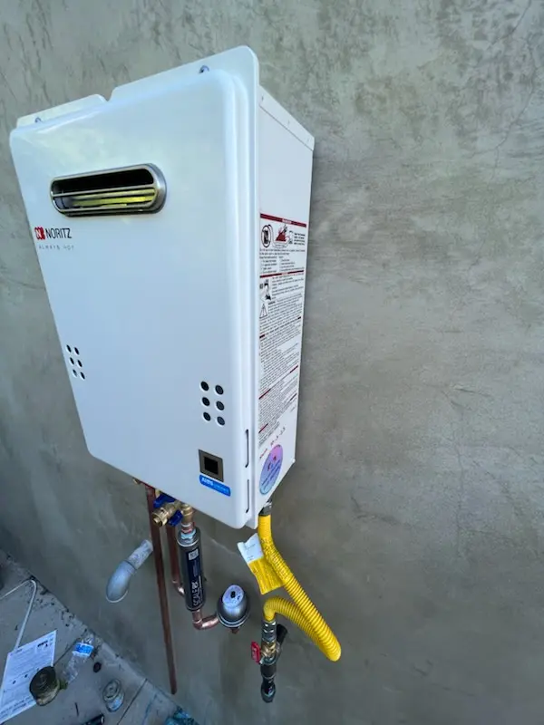 Tankless water heater installation for Eglin Village homes